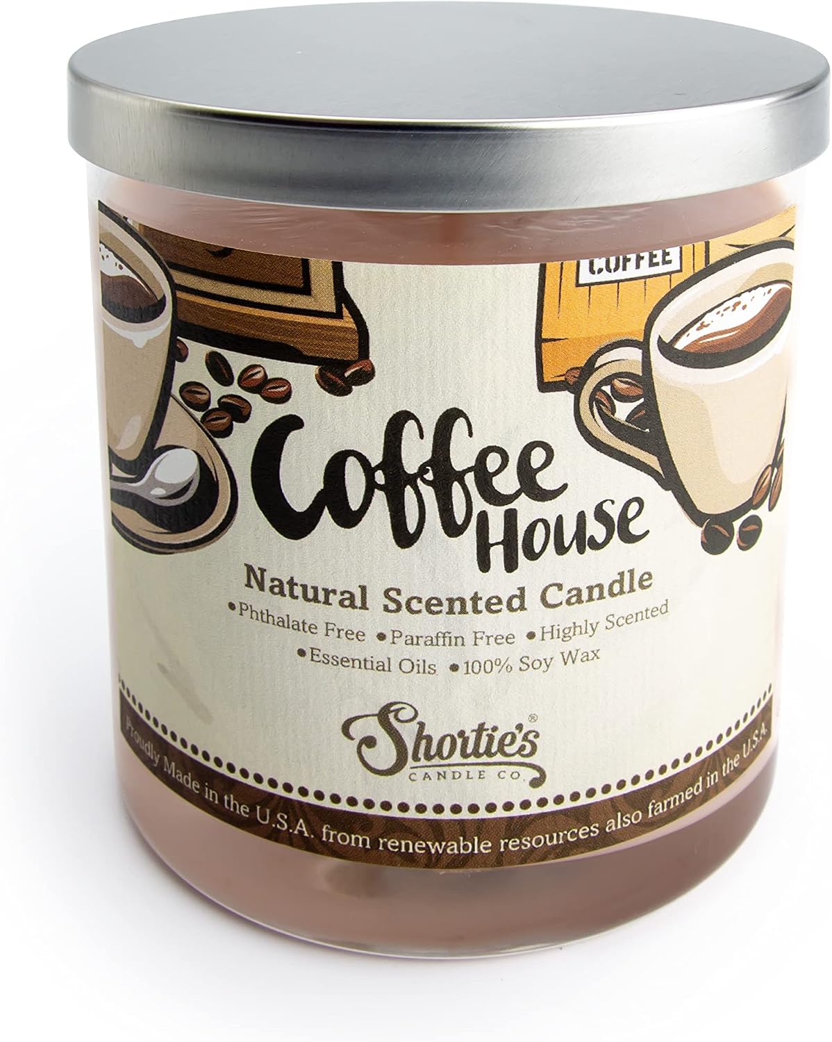 Coffee House Scented Soy Candle