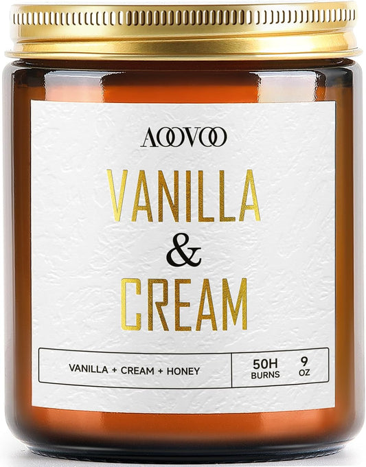 AOOVOO Vanilla Cream Candle