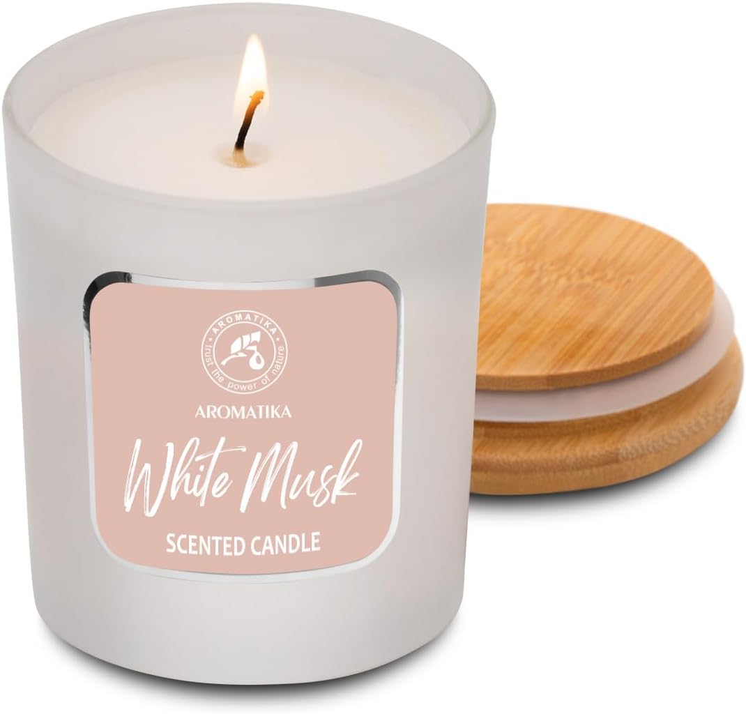 White Musk Scented Candle