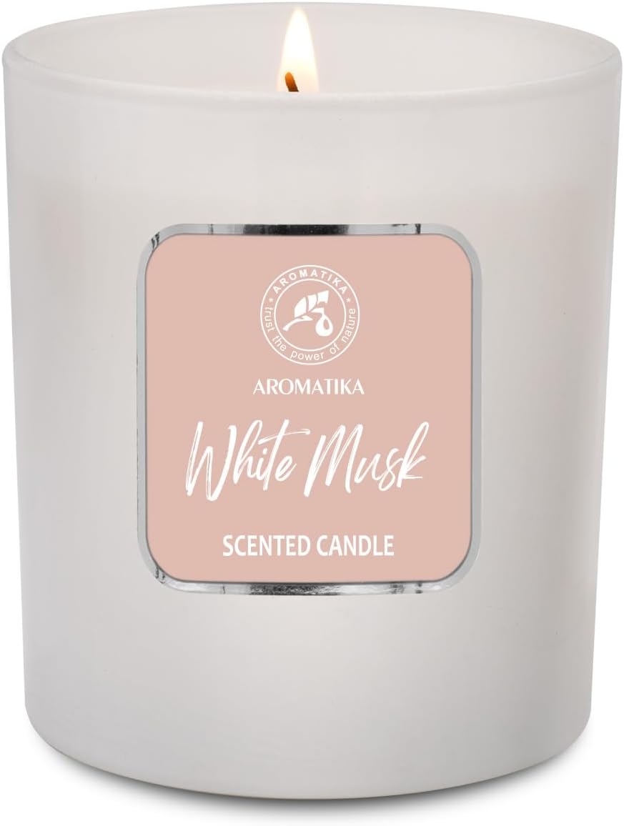 White Musk Scented Candle