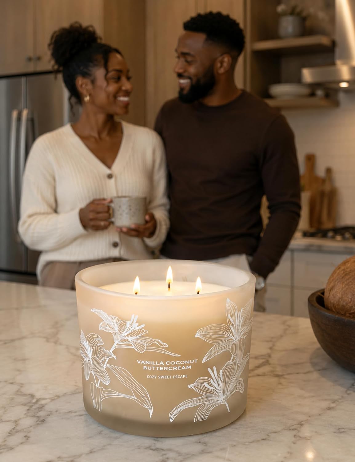 Vanilla Coconut Buttercream Candle