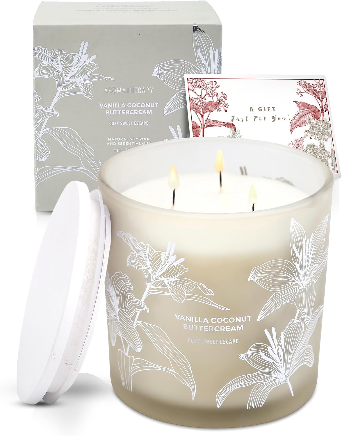 Vanilla Coconut Buttercream Candle