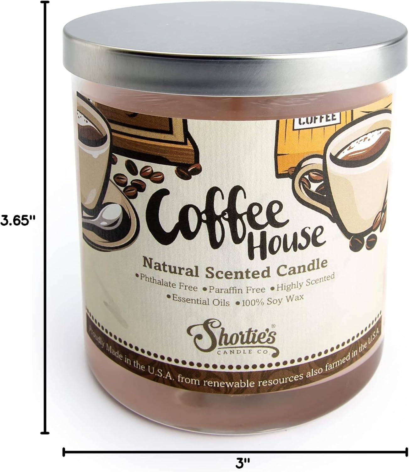 Coffee House Scented Soy Candle