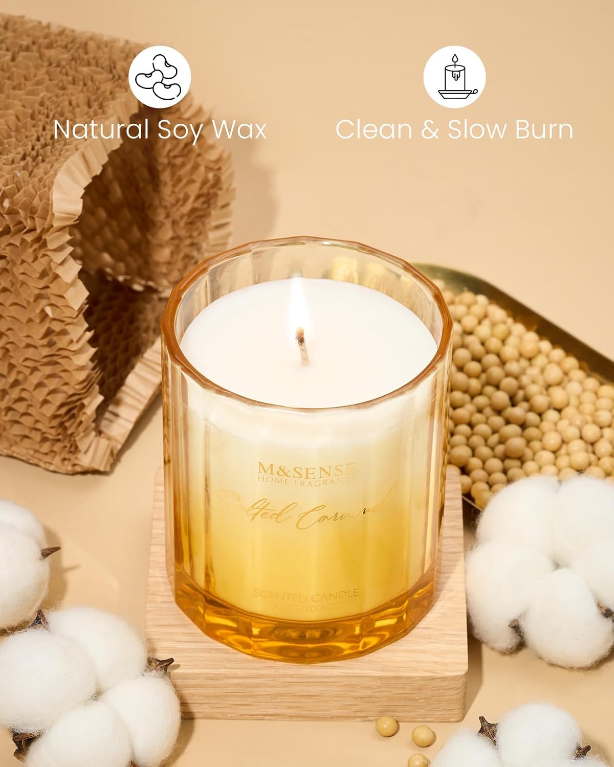 M&SENSE Salted Caramel Candle