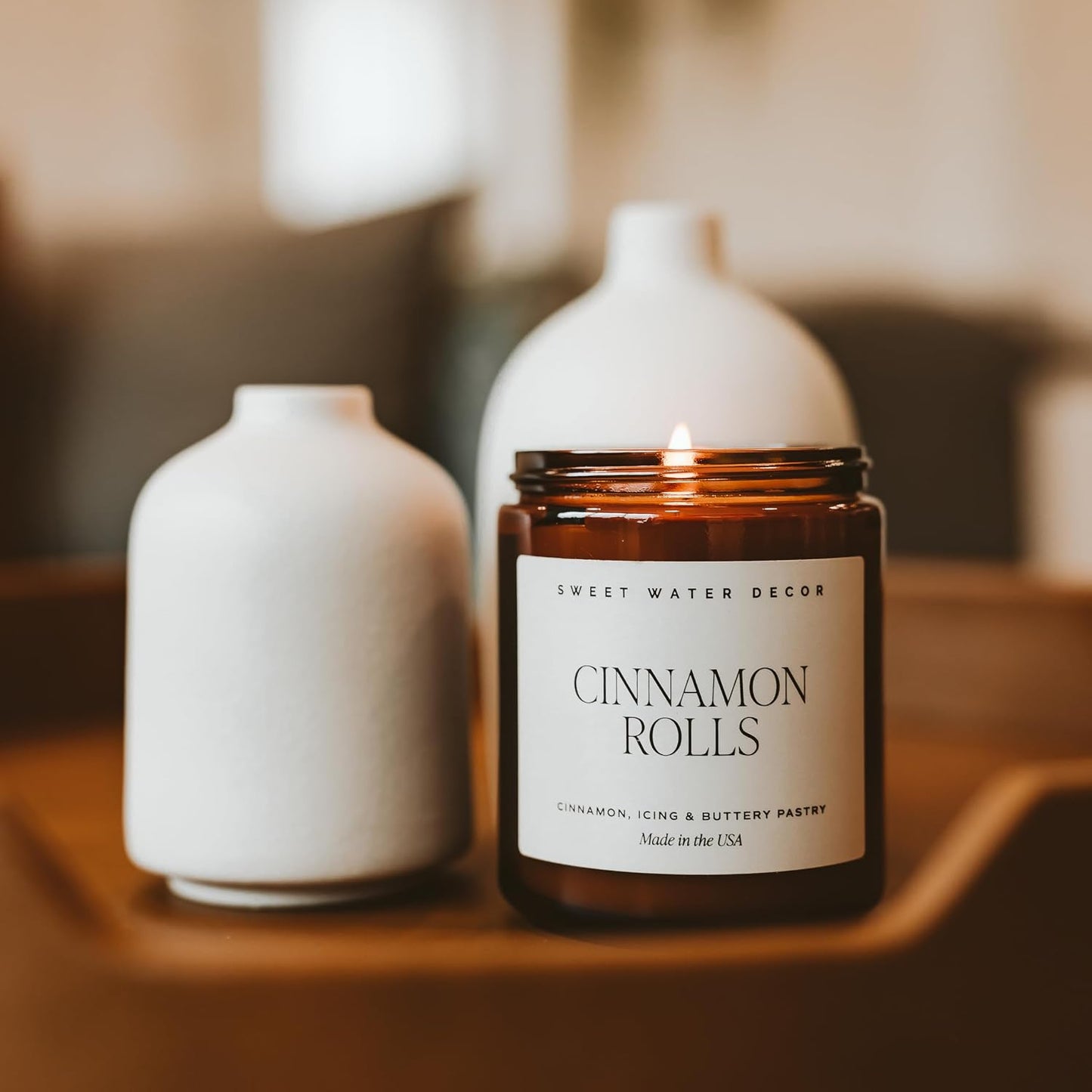 Sweet Water Decor Cinnamon Roll Candle